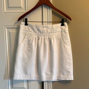 Worthington White Pleated-Front Mini Skirt